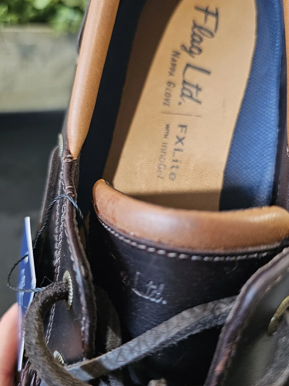 Men's Brown Leather Boat Shoes Tan Collar Waterproof Leather Mens Sz 8 8.5  10.5
